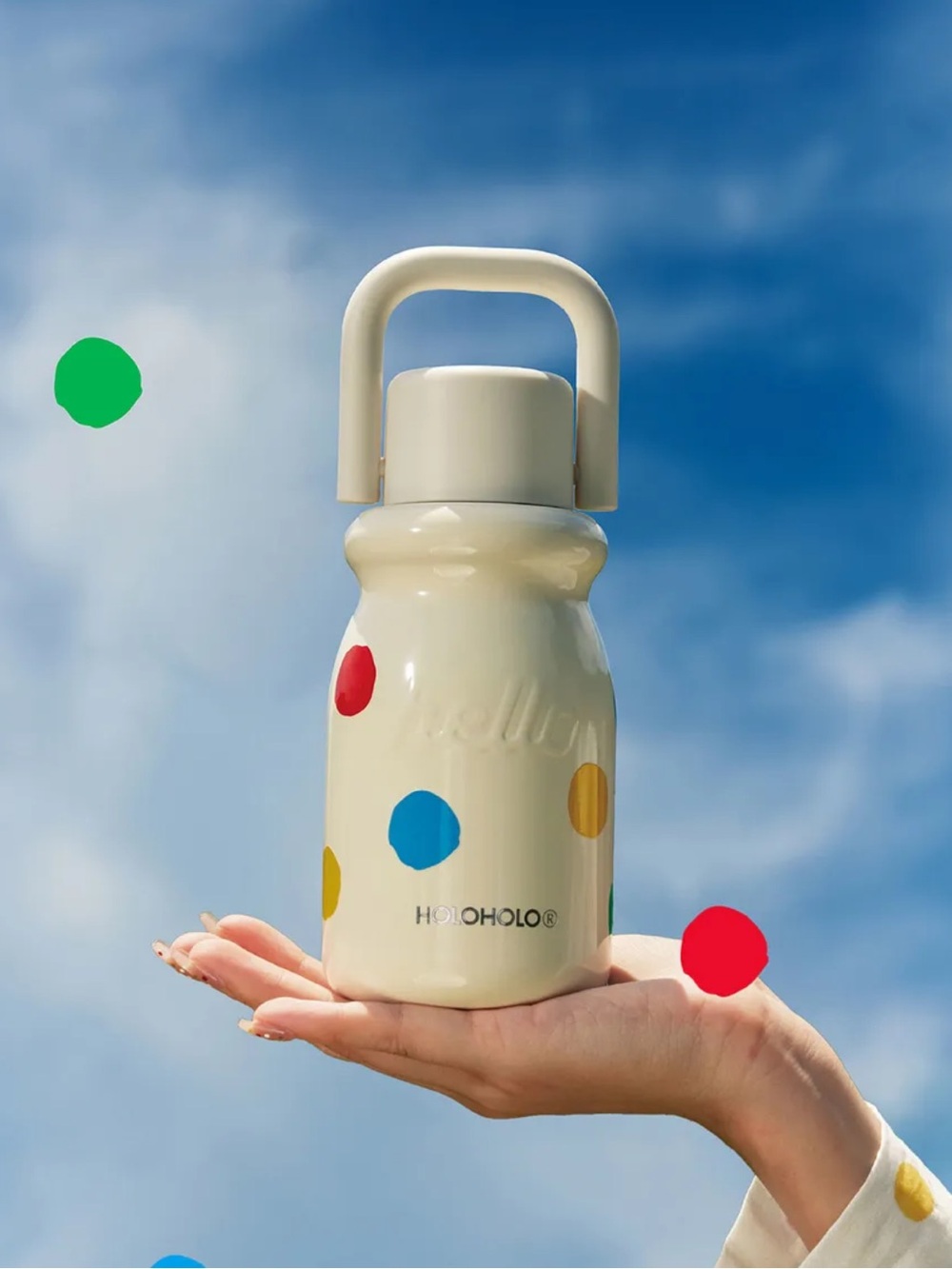 HOLOHOLO 4-in-1 Travel Insulated Bottle Stainless Water bottle